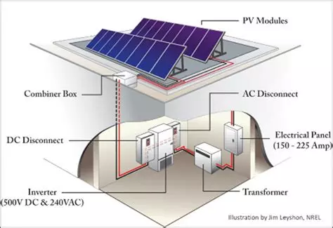 Solar panel diagram