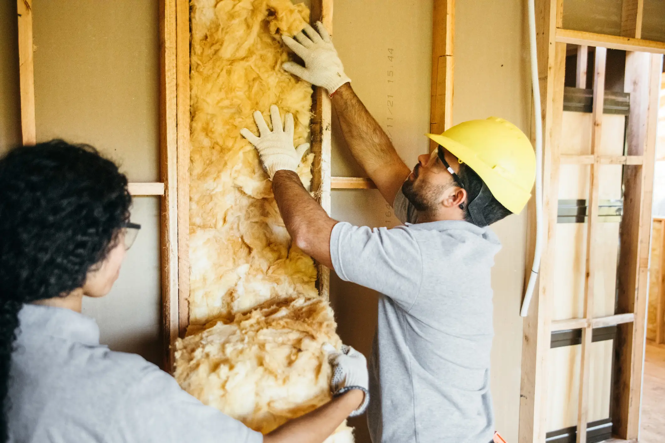installing insulation